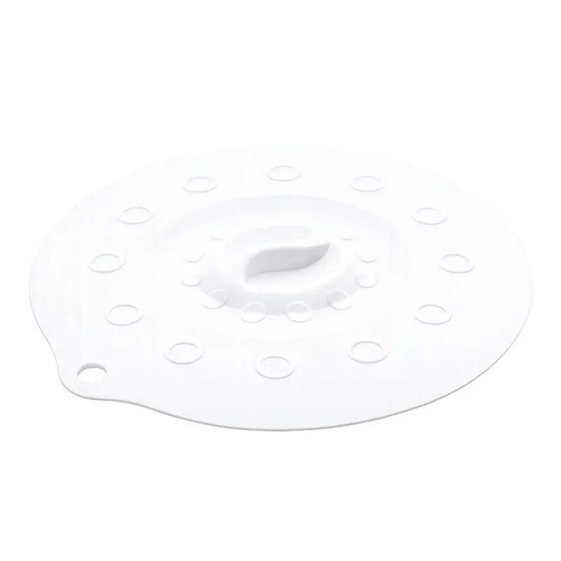 Silikondeckel 29cm „FUNNY KITCHEN“ weiß