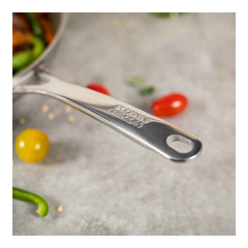 Preview: ALLROUND Bratpfanne Edelstahl unbeschichtet Ø 24 cm Kuhn Rikon