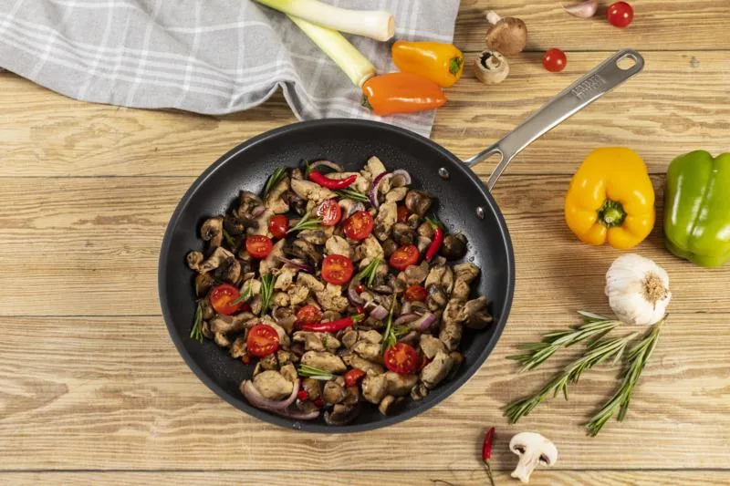 ALLROUND Bratpfanne in 4 Größen Edelstahl alle Herdarten antihaftbeschichtet Kuhn Rikon