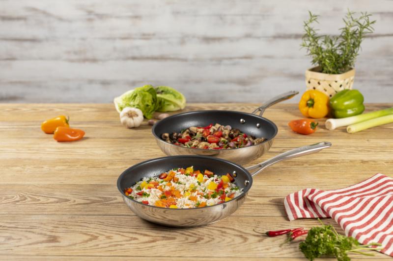 Preview: ALLROUND Bratpfannen beschichtet Set Ø 24 + 28 cm