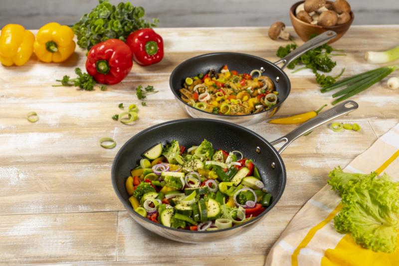 Preview: ALLROUND Bratpfannen beschichtet Set Ø 24 + 28 cm