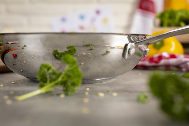 Preview: ALLROUND Wok beschichtet Ø 28 cm Edelstahl Kuhn Rikon