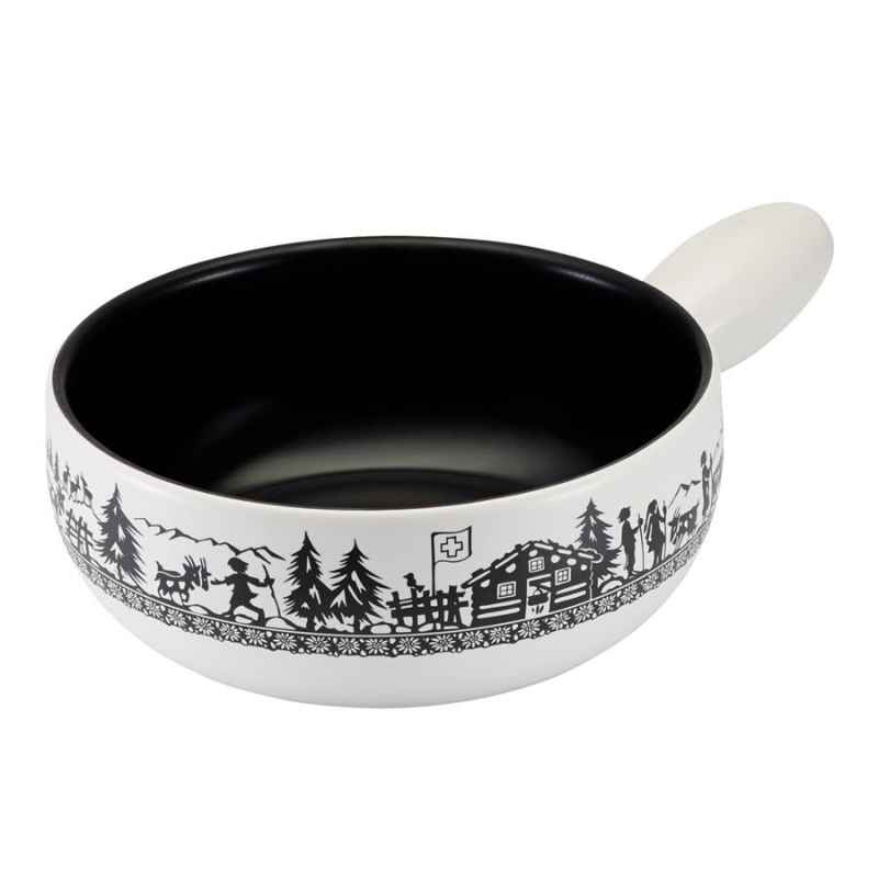 Caquelon/ Fonduetopf Induktion Alpweide 23cm