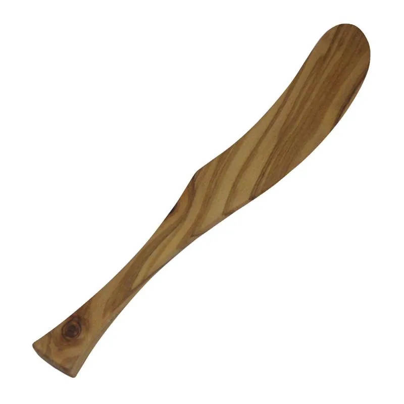 Spachtel gewölbt Olivenholz, 17,5 cm