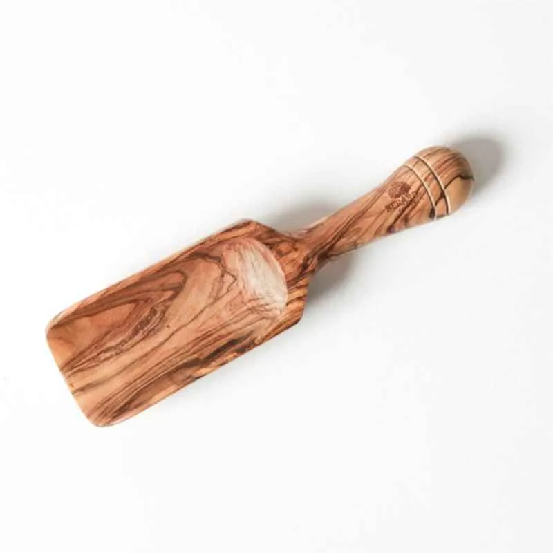Salzschaufel groß, Olivenholz18 cm