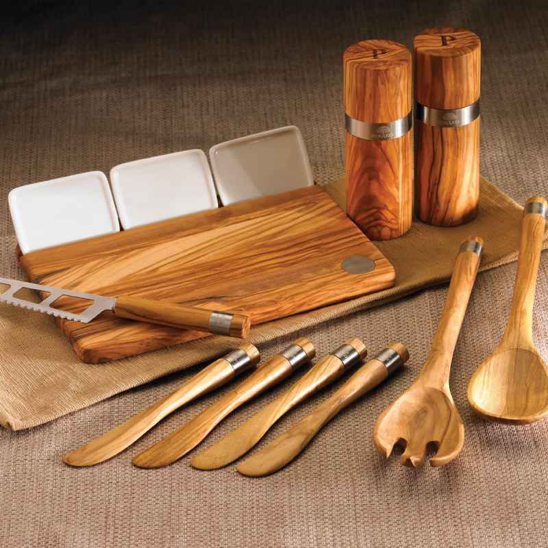 Acero - Salat-Besteck Olivenholz 30 cm