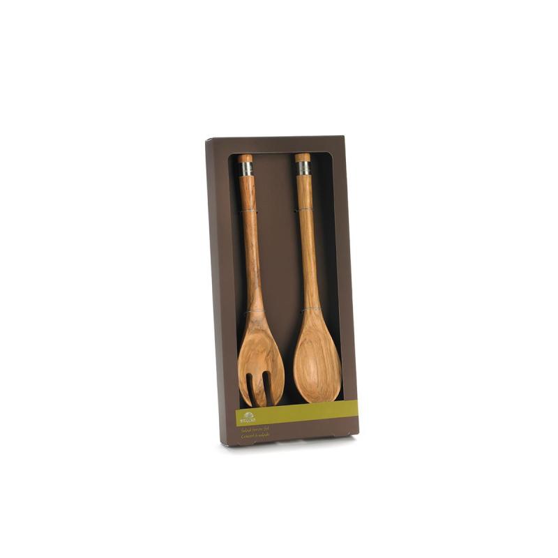 Acero - Salat-Besteck Olivenholz 30 cm