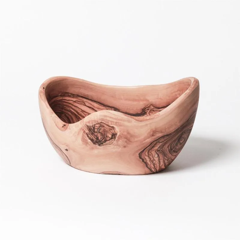 Obstschale rustikal - groß, Olivenholz Ø 28-29cm