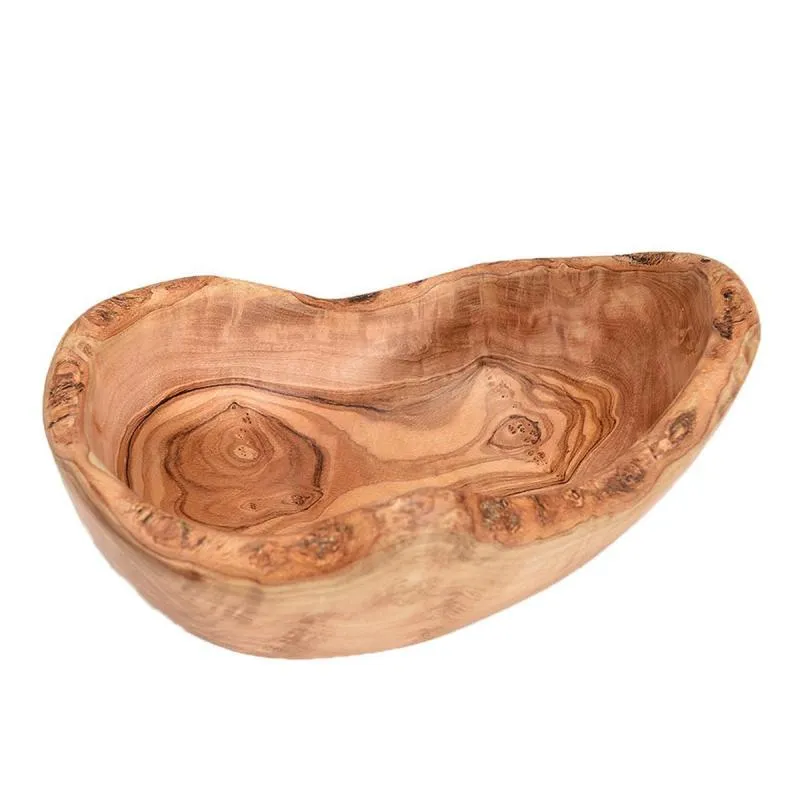 Obstschale rustikal, Olivenholz Maße: 21 x 14 x 4cm