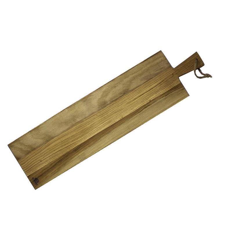 Preview: Schneidbrett/ Servierbrett NORDIC EICHE - L 80 cm x 17 cm