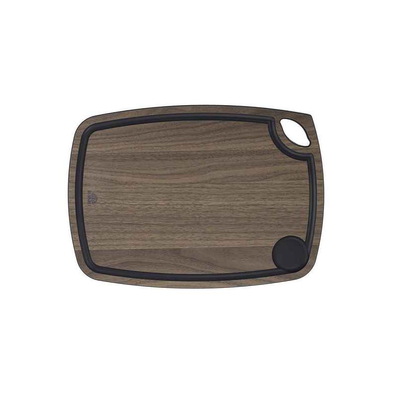 Holzfaser Schneidbrett "Kaffee und Bistro" Walnuss 34 cm x 24 cm