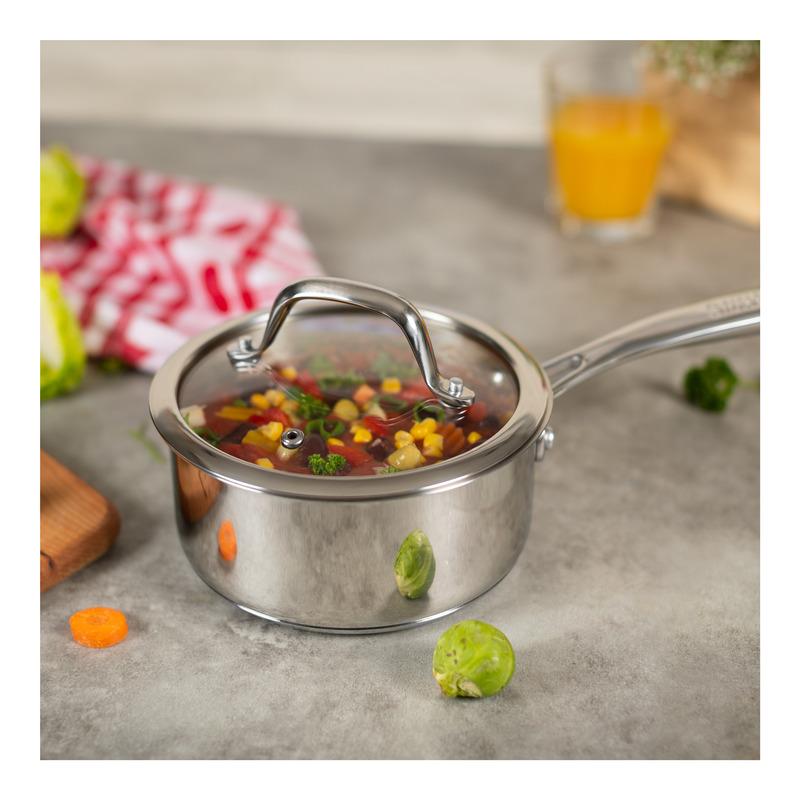 Preview: ALLROUND Set · Stielkasserolle 1.5 L + Kochtöpfe 3.1+ 5.4 L