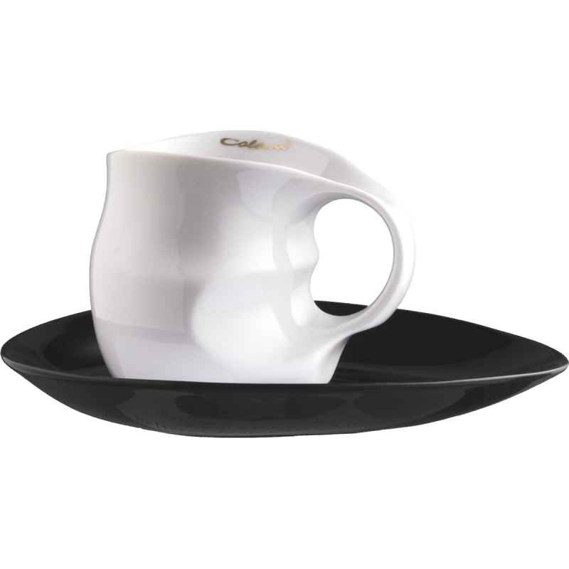 Preview: Luigi Colani Porzellan Kaffee Cappuccino Tasse mit Untertasse 2 tlg.