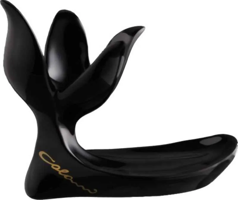 Luigi Colani Porzellan Eierbecher Set 2 tlg. schwarz