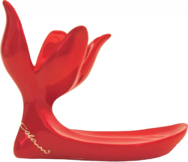 Luigi Colani Porzellan Eierbecher Set 2 tlg. rot