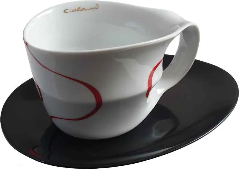 Luigi Colani Porzellan Jumbotasse loop red