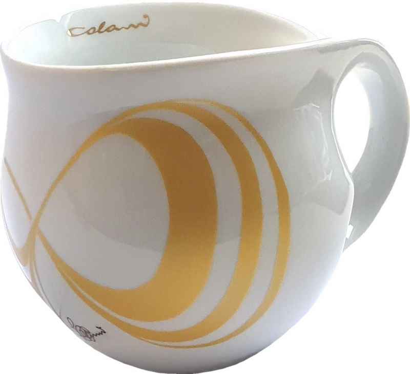 Luigi Colani Porzellan Kaffeebecher XXL Capriole gold