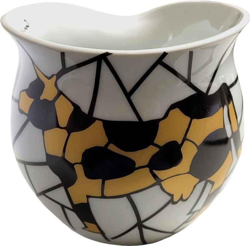 Preview: Luigi Colani Porzellan Kaffeebecher XXL Cow gold