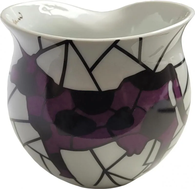 Luigi Colani Porzellan Kaffeebecher XXL Cow violet