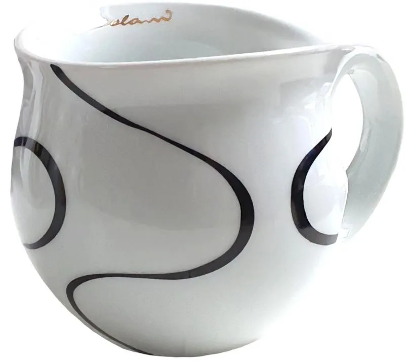 Luigi Colani Porzellan Kaffeebecher XXL Loop black