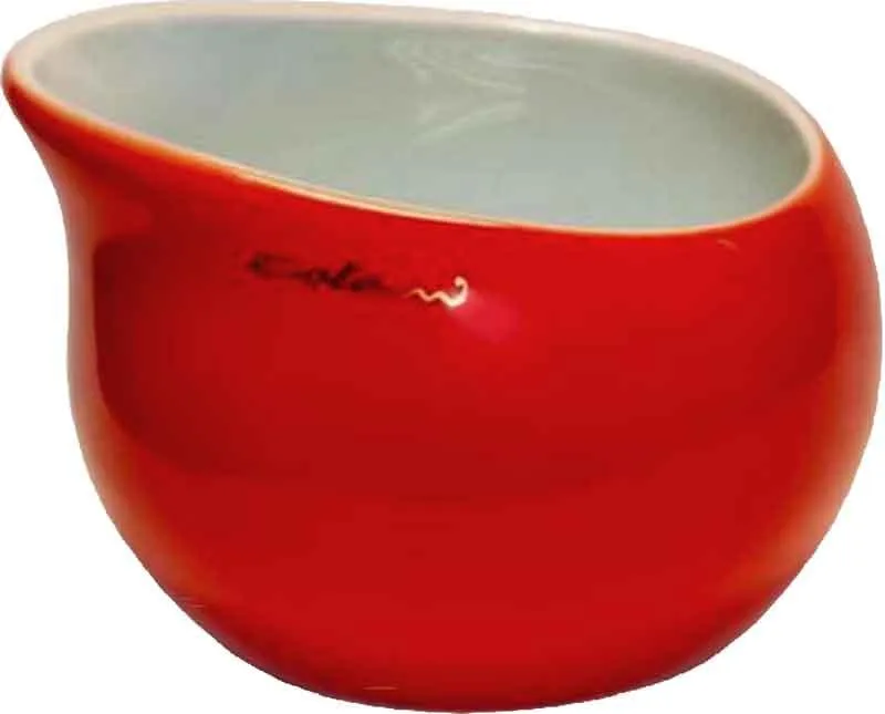 Luigi Colani Zuckerschale groß rot