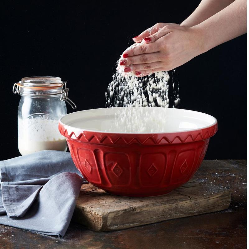 Preview: Rührschüssel, rot, 4 Liter, Ø 29 cm