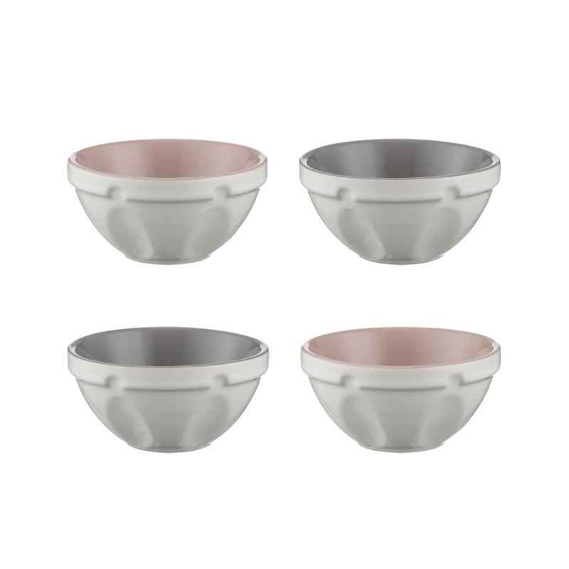 Preview: Mini-Vorbereitungsschalen Steingut 4 Stück