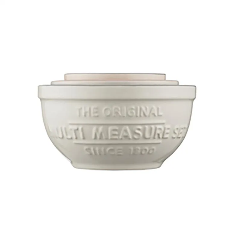 Messbecher-Set, 3 - tlg. aus Steingut