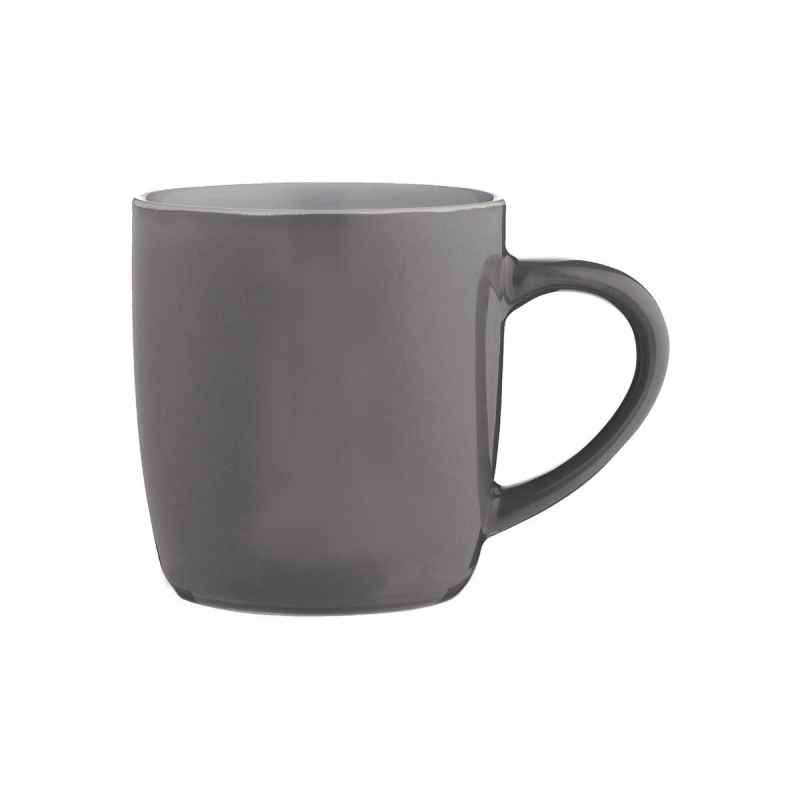 Tasse aus Steingut, anthrazit, 330 ml