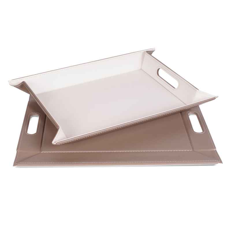 Preview: Wendetablett Taupe / Weiss - 55 x 41cm