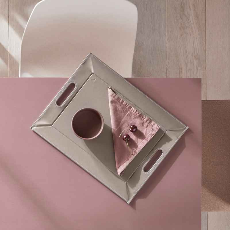 Preview: Wendetablett Taupe / Weiss - 55 x 41cm