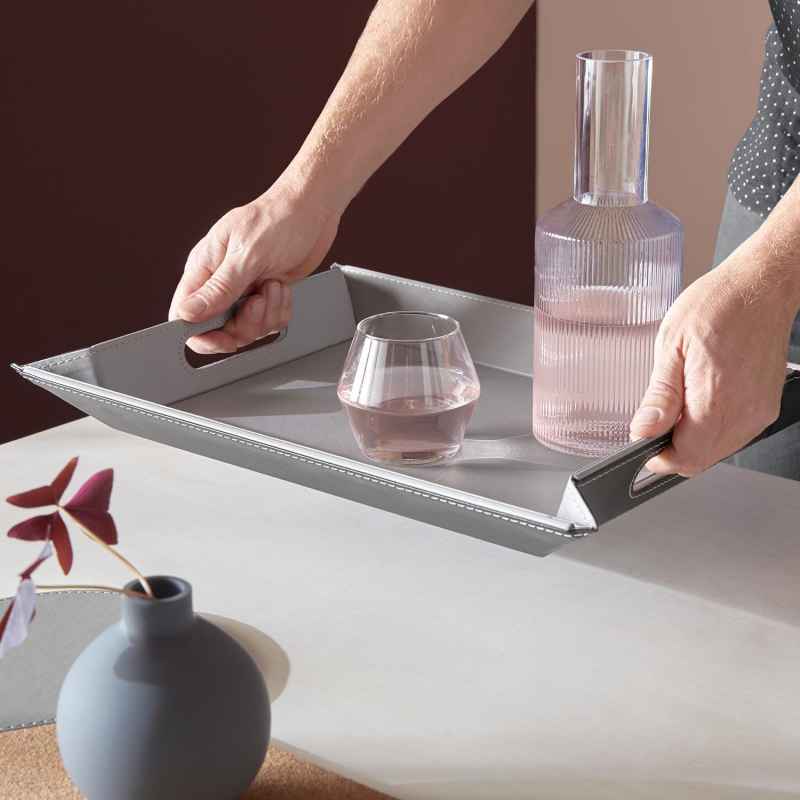 Preview: Wendetablett Grau / Schwarz 55 x 41cm