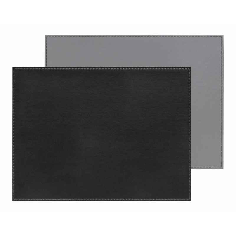 Preview: Platzset 40 x 30 cm grau / schwarz