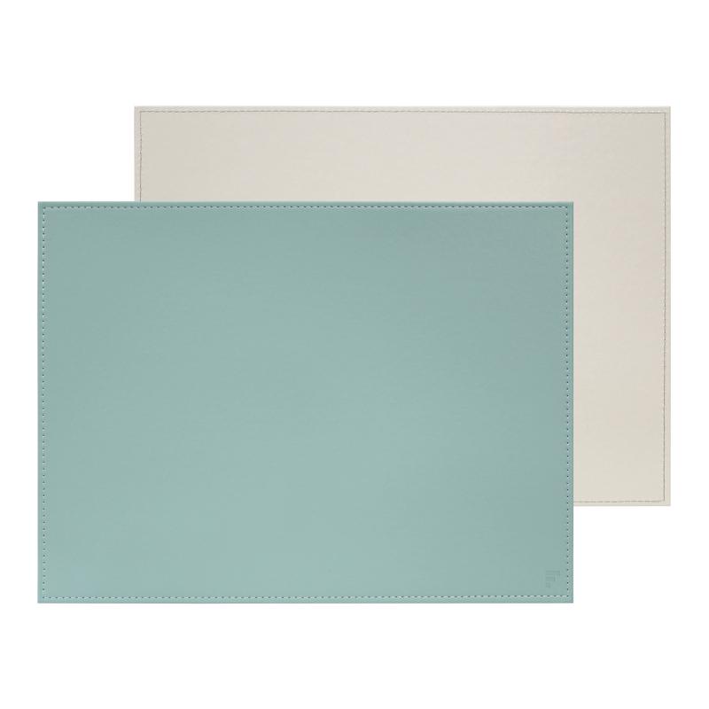 Preview: Platzset 40 x 30cm mint / grau