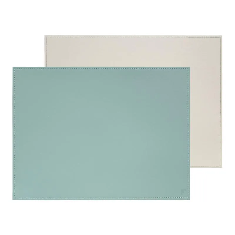 Platzset 40 x 30cm mint / grau