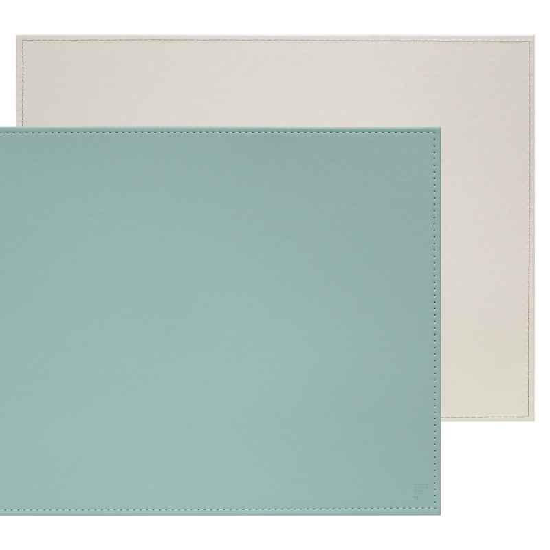 Preview: Platzset 40 x 30cm mint / grau
