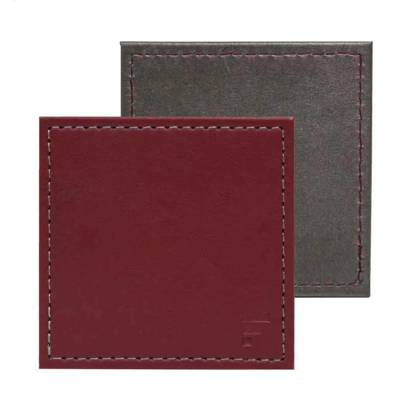 DUO - Untersetzer Burgund/Anthrazit, 4er Set