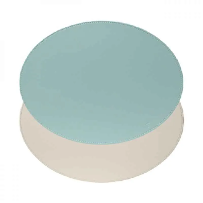DUO Platzset, Oval, Mint/Elfenbein 45 x 34cm