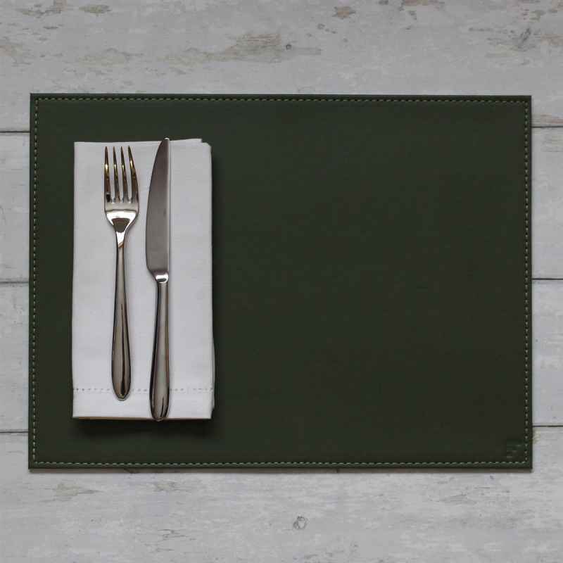 Platzset 40x30cm Olive/Elfenbein