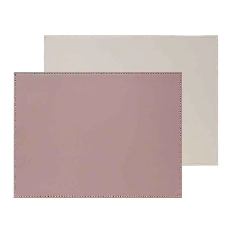 Platzset 40 x 30 cm Altrosa/Stein