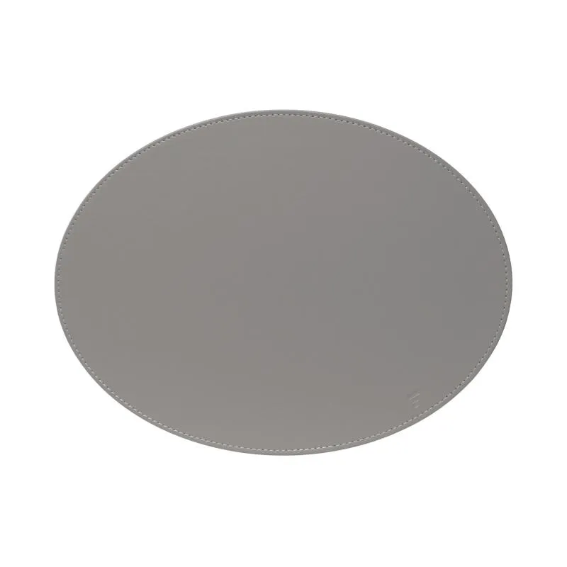 Platzset, Oval, Grau/Weiß 45 x 34cm