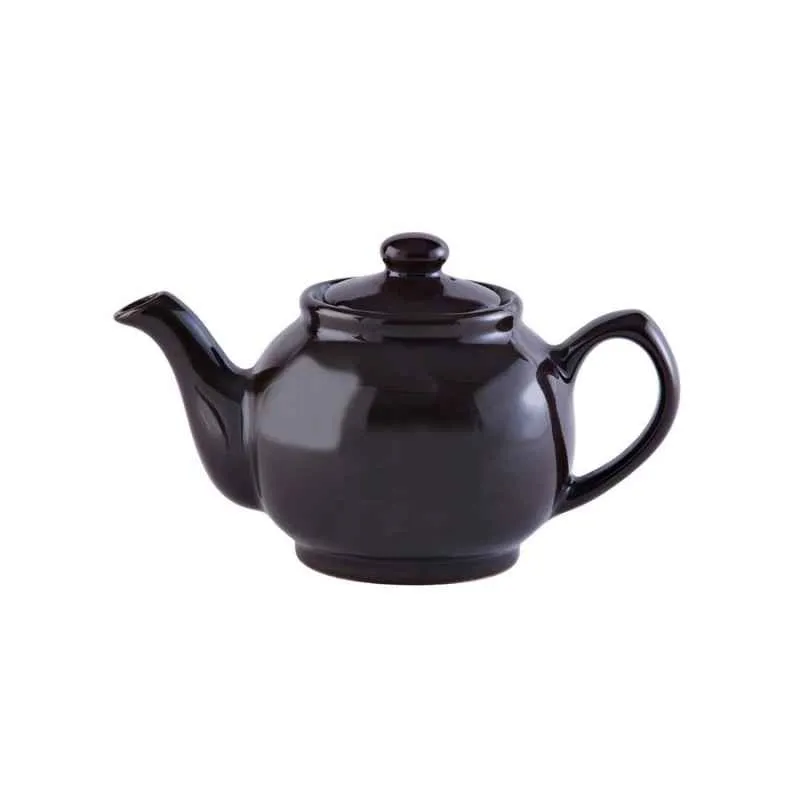 Teekanne 450 ml Steingut klassisch rockingham braun, für 2 Tassen