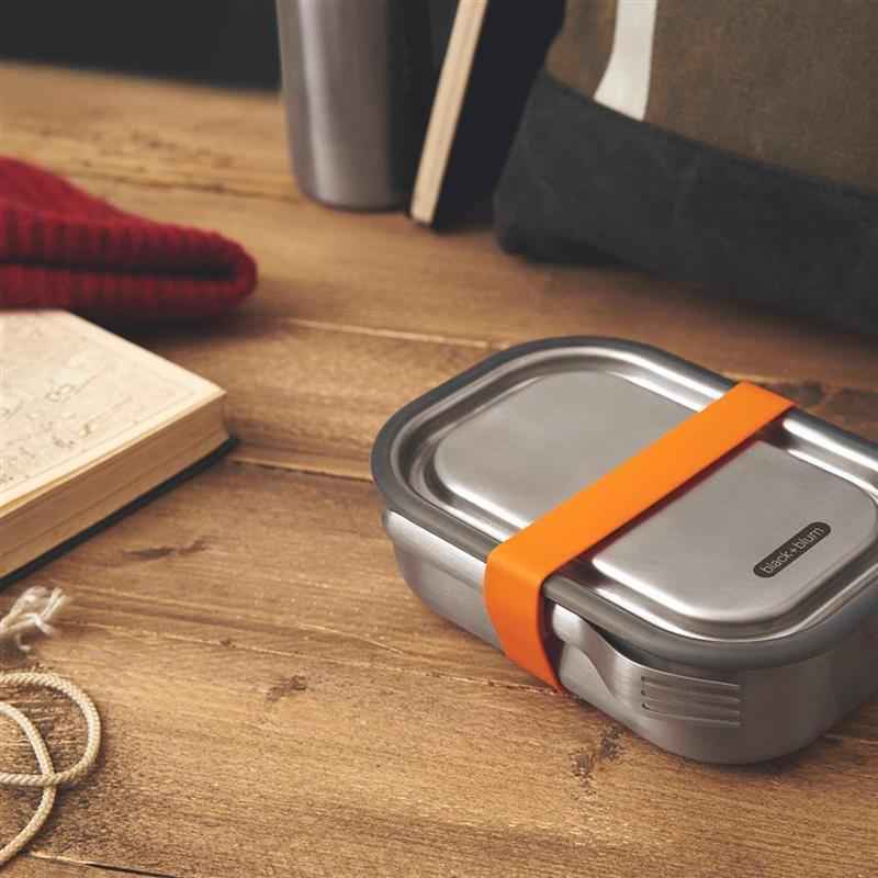 Preview: Lunch Box 600 ml Edelstahl Orangel Preview: Lunch Box 600 ml Edelstahl Orangel