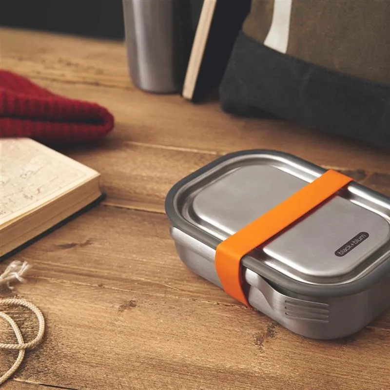 Lunch Box 600 ml Edelstahl Orangel