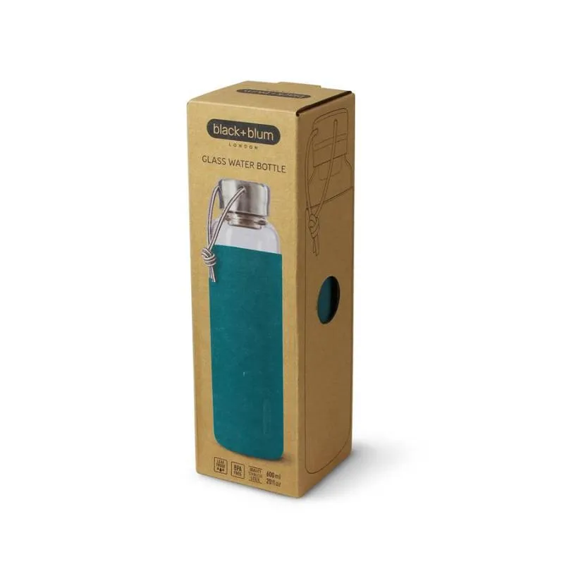 Wasserflasche 600 ml Glas Ozean