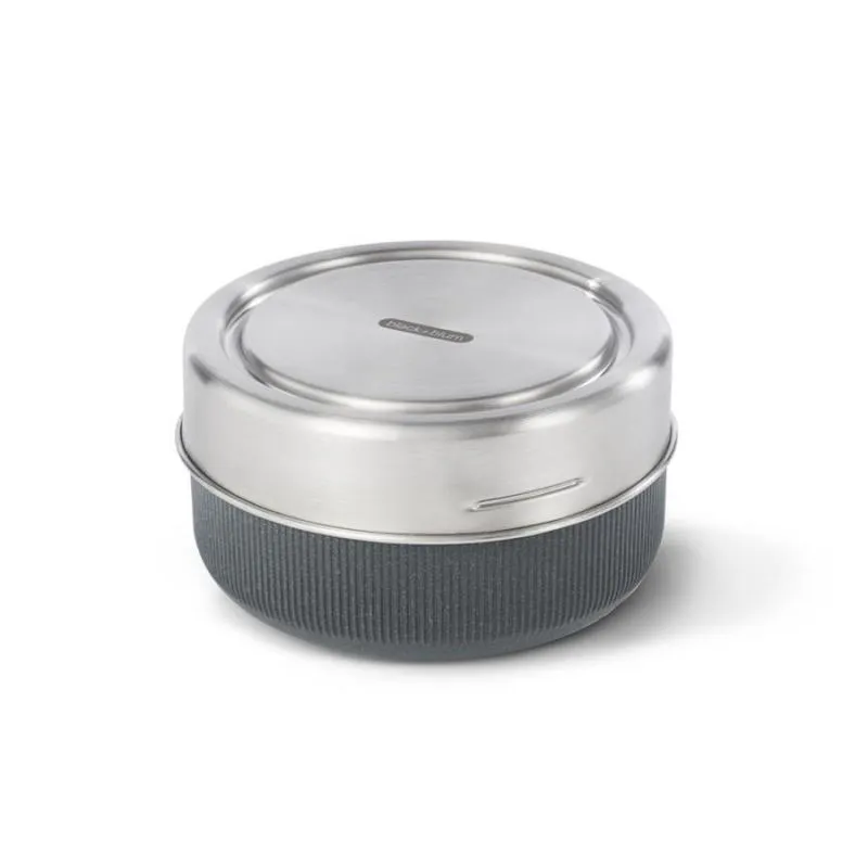Lunchschale 750 ml aus Glas mit Schutzhülle, Schiefer