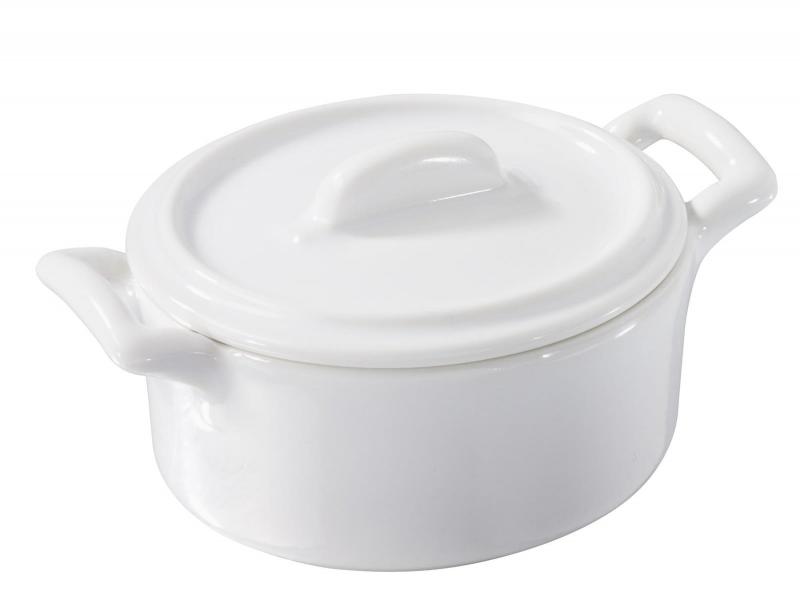 KASSEROLLE MIT DECKEL 8 cl Weiss