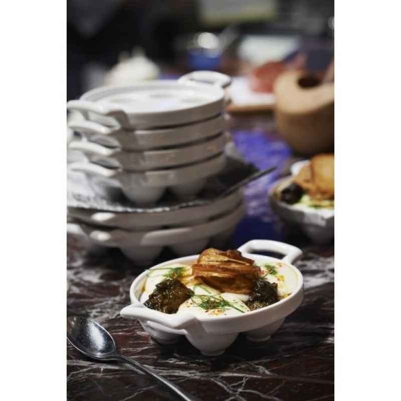 Preview: SCHNECKENPFANNE ( für 6 Schnecken) Weiss