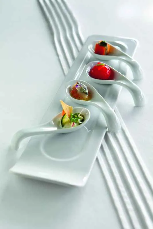 AMUSE GUEULE/ COCKTAIL-, TAPPALÖFFEL 11,5 cm Weiss