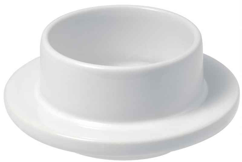 BUTTERDOSE OHNE DECKEL 9 cm Weiss